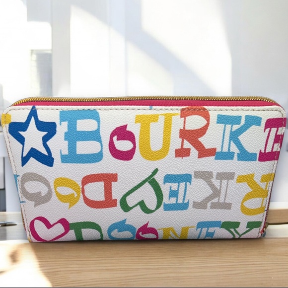 Dooney & Bourke Multicolor Long Zip Wallet🩷💚💙💛🩵 - Picture 3 of 7